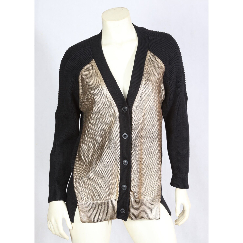 Mason By Michelle Mason Foil Front Cardigan Size Small